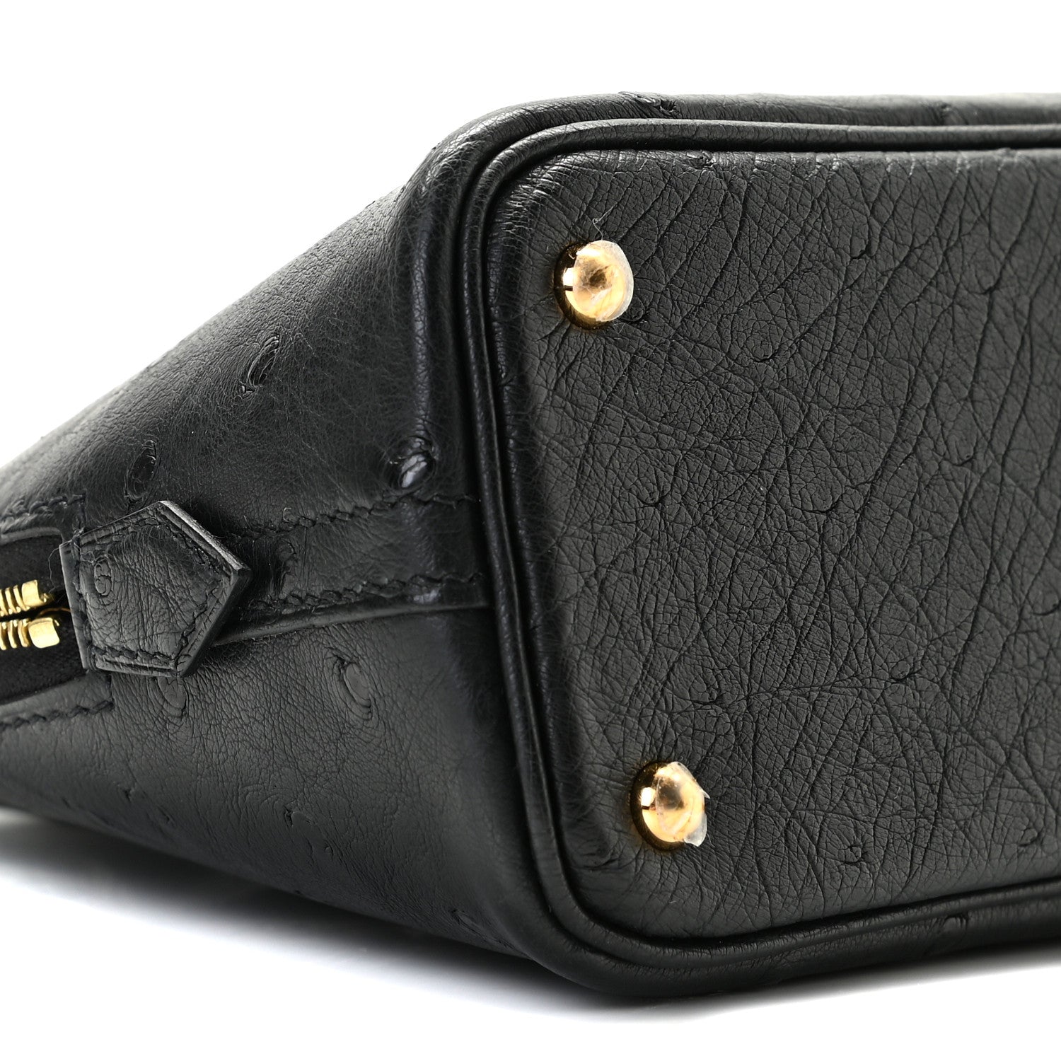 Hermes Ostrich Bolide Mini 1923 Black 7 of 10