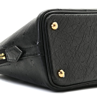 Hermes Ostrich Bolide Mini 1923 Black 7 of 10