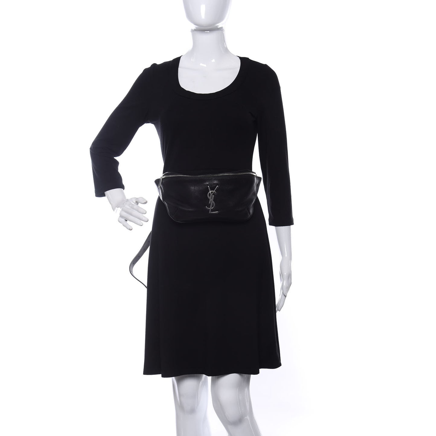 Calfskin Monogram Belt Bag Black