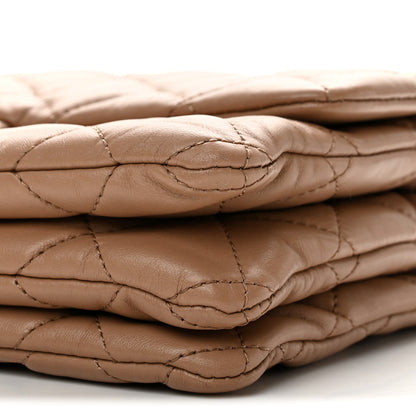 Chanel Lambskin Quilted Medium Pillow Crush Flap Beige 10 of 12