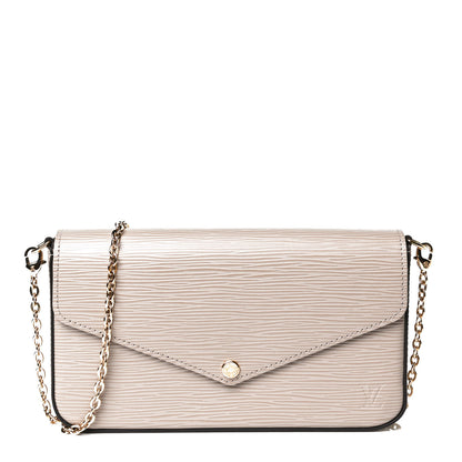 Louis Vuitton Epi Felicie Pochette Chain Wallet Galet 1 of 24