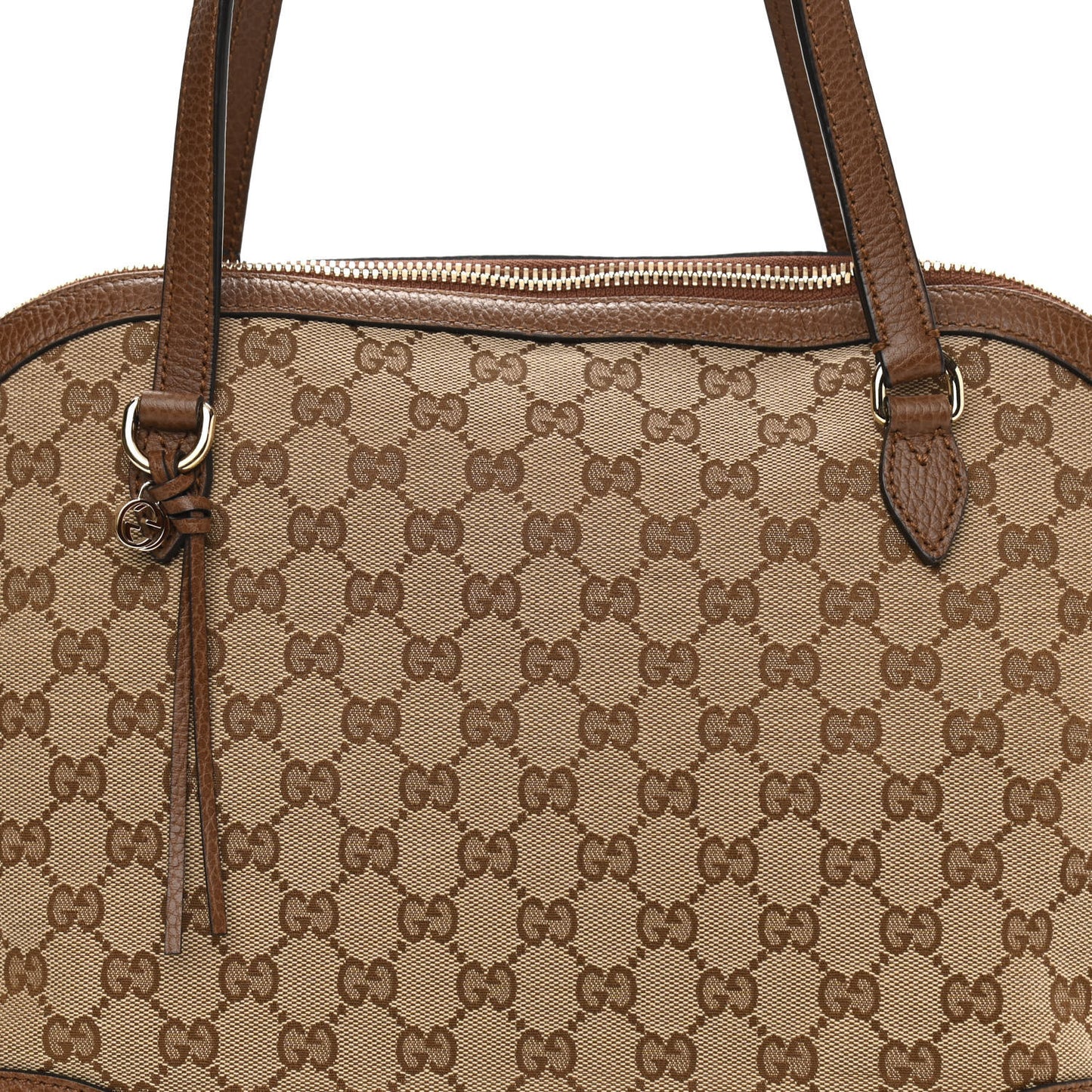 Monogram Medium Bree Shoulder Bag Beige Tabacco