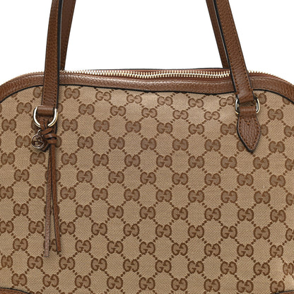 Gucci Monogram Medium Bree Shoulder Bag Beige Tabacco 8 of 11