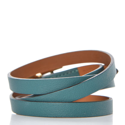 Hermes Swift Hapi 3 MM Triple Tour Bracelet S Malachite 3 of 12