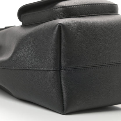 Louis Vuitton Calfskin Lockme Bucket MM Black 6 of 11