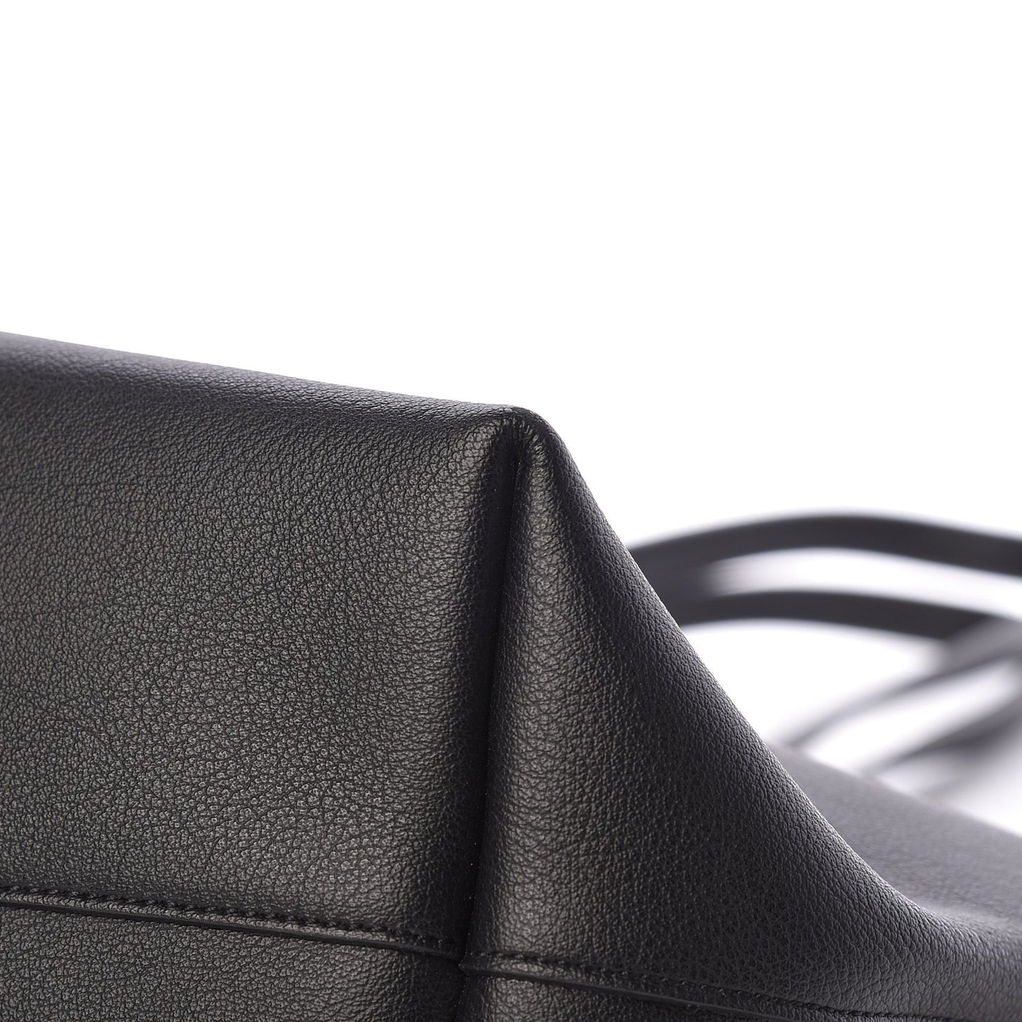 Calfskin Large Shopping Tote Black