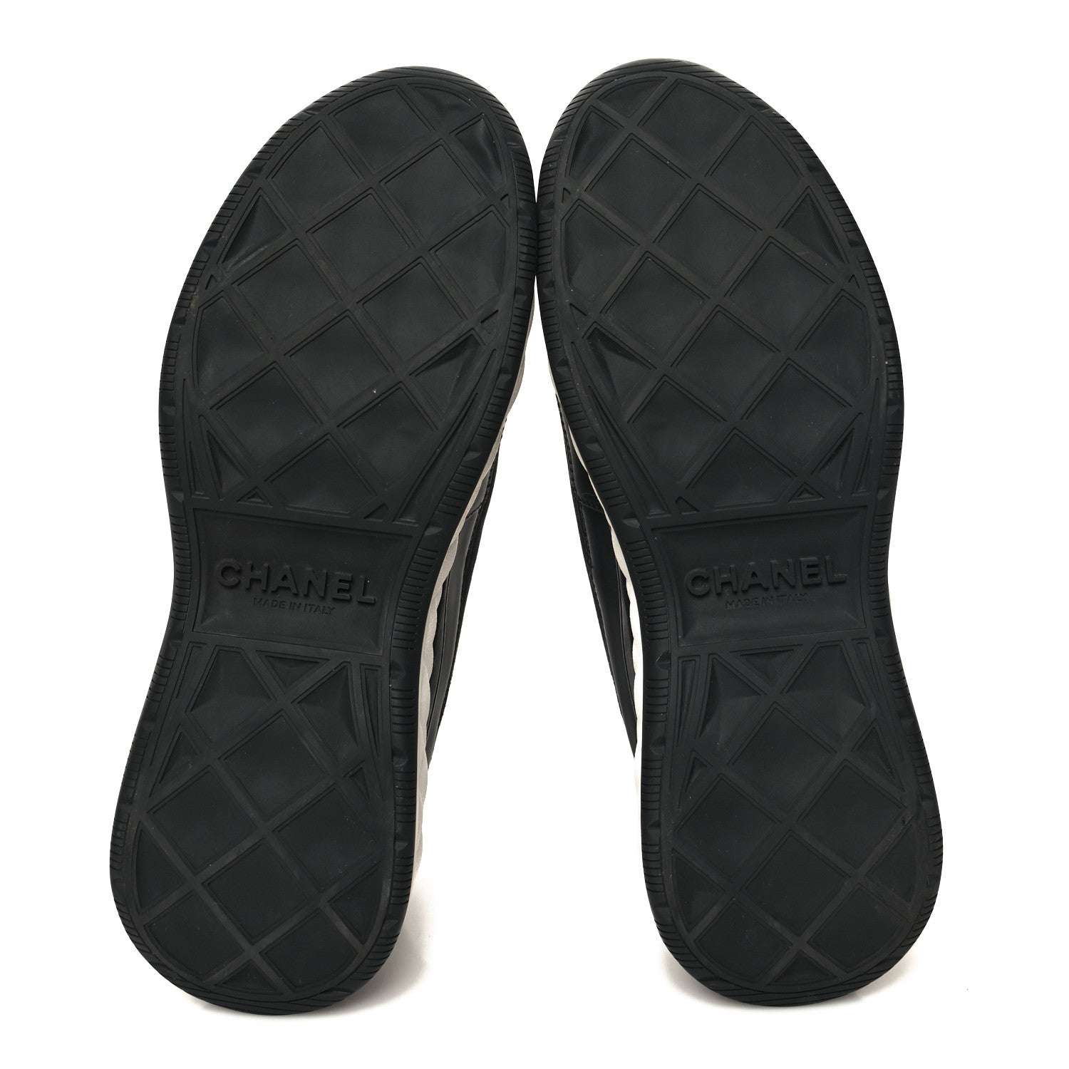 Chanel Velvet Calfskin Mixed Fibers CC Sneakers 39 Black 5 of 8