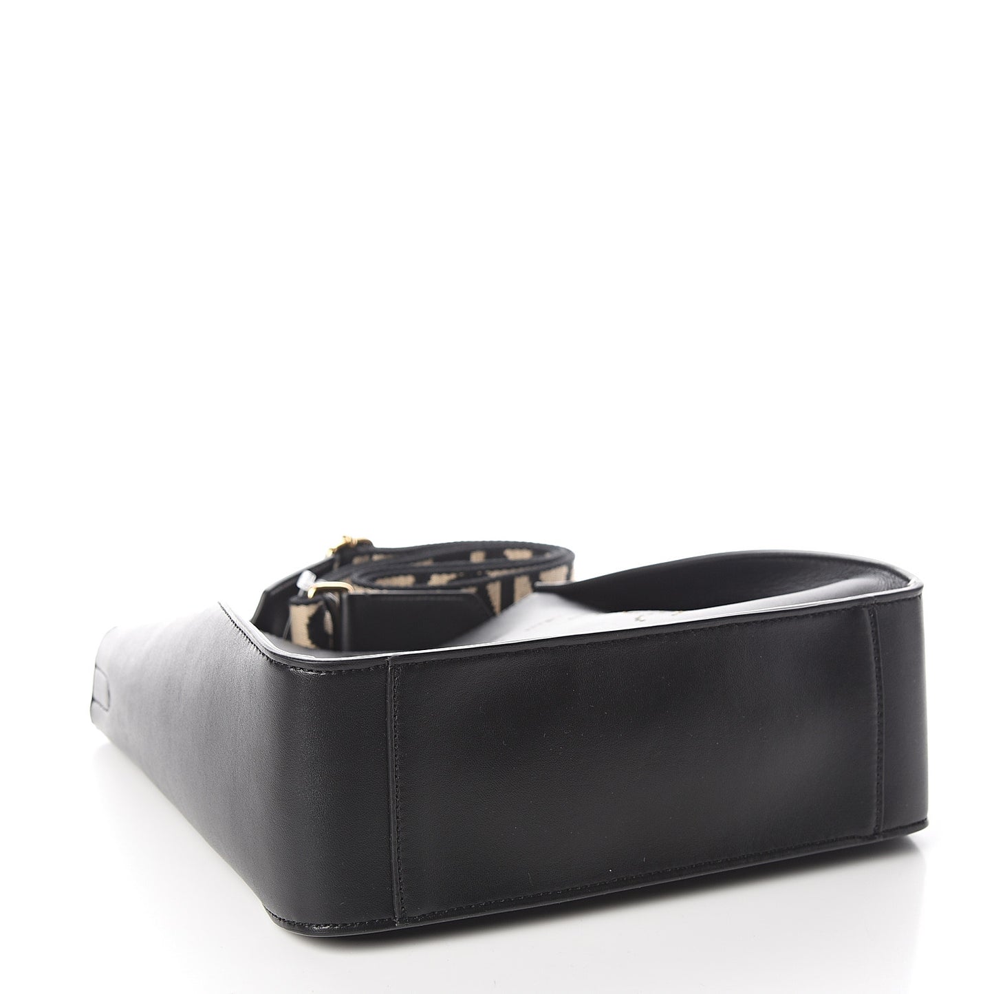 Eco Alter Nappa Perforated Logo Mini Crossbody Black