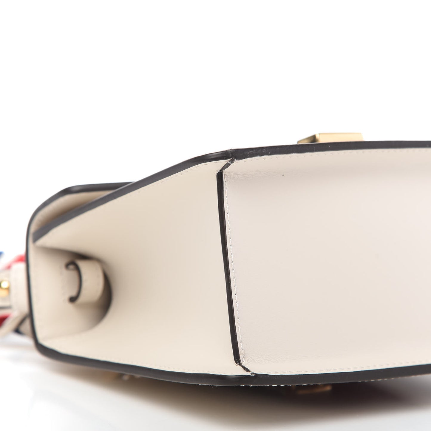 Calfskin Mini Sylvie Top Handle Bag White