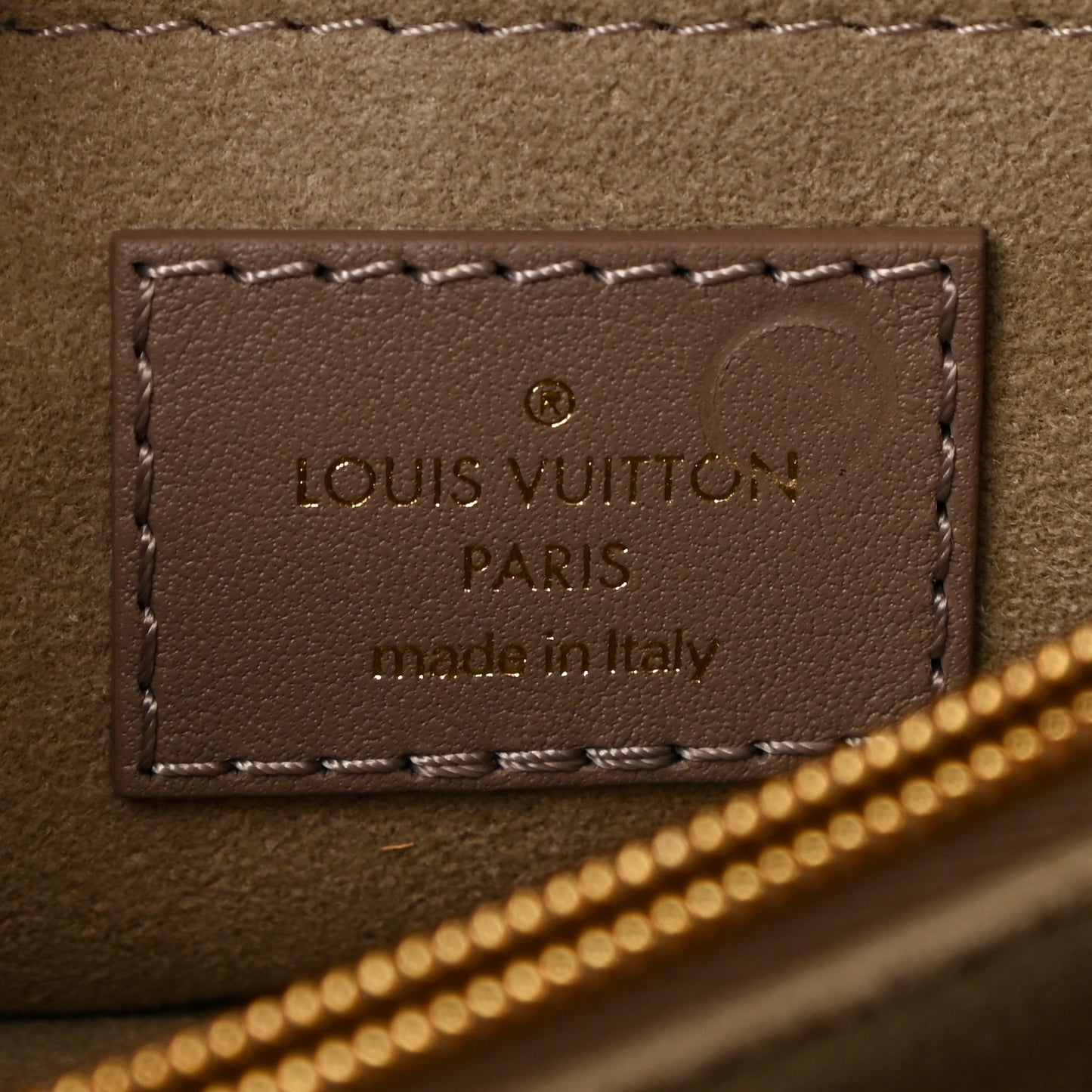 Calfskin LV New Wave Chain Bag Taupe