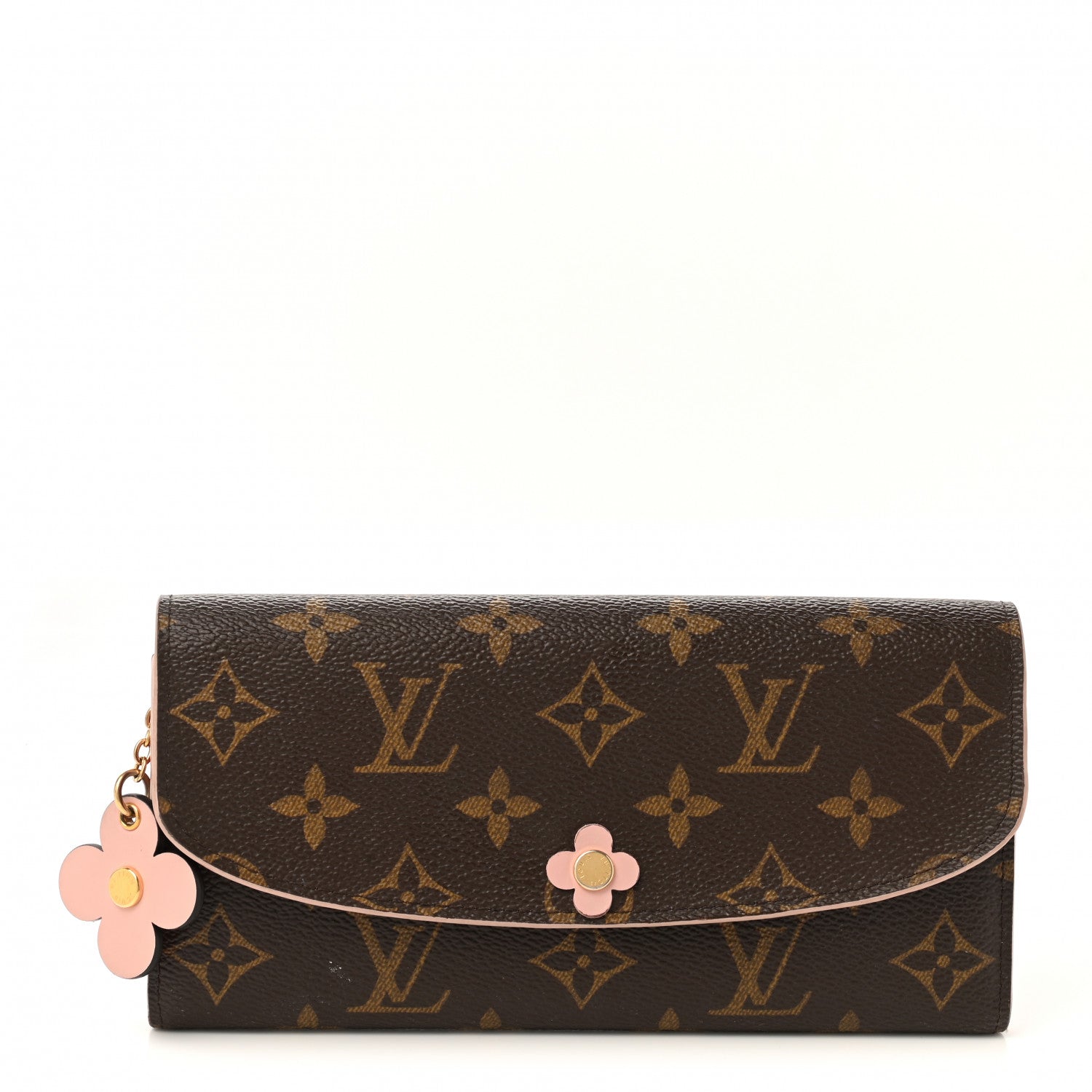 Louis Vuitton Monogram Bloom Flower Emilie Wallet Fuchsia 1 of 9