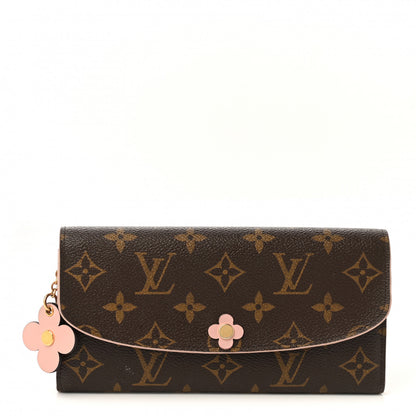 Louis Vuitton Monogram Bloom Flower Emilie Wallet Fuchsia 1 of 9