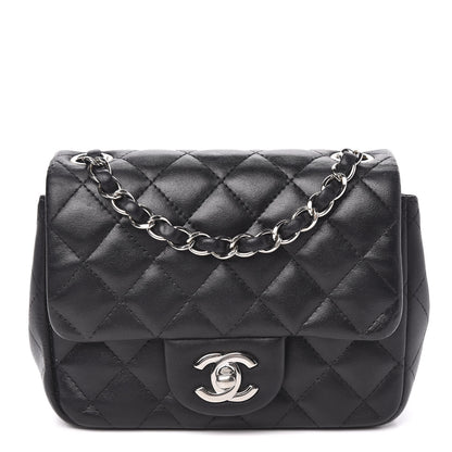Chanel Lambskin Quilted Mini Square Flap Black 1 of 10