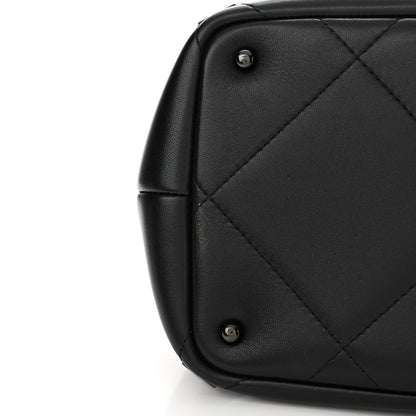 Valentino Garavani Nappa Monochrome Roman Stud The Handle Bag Black 12 of 12