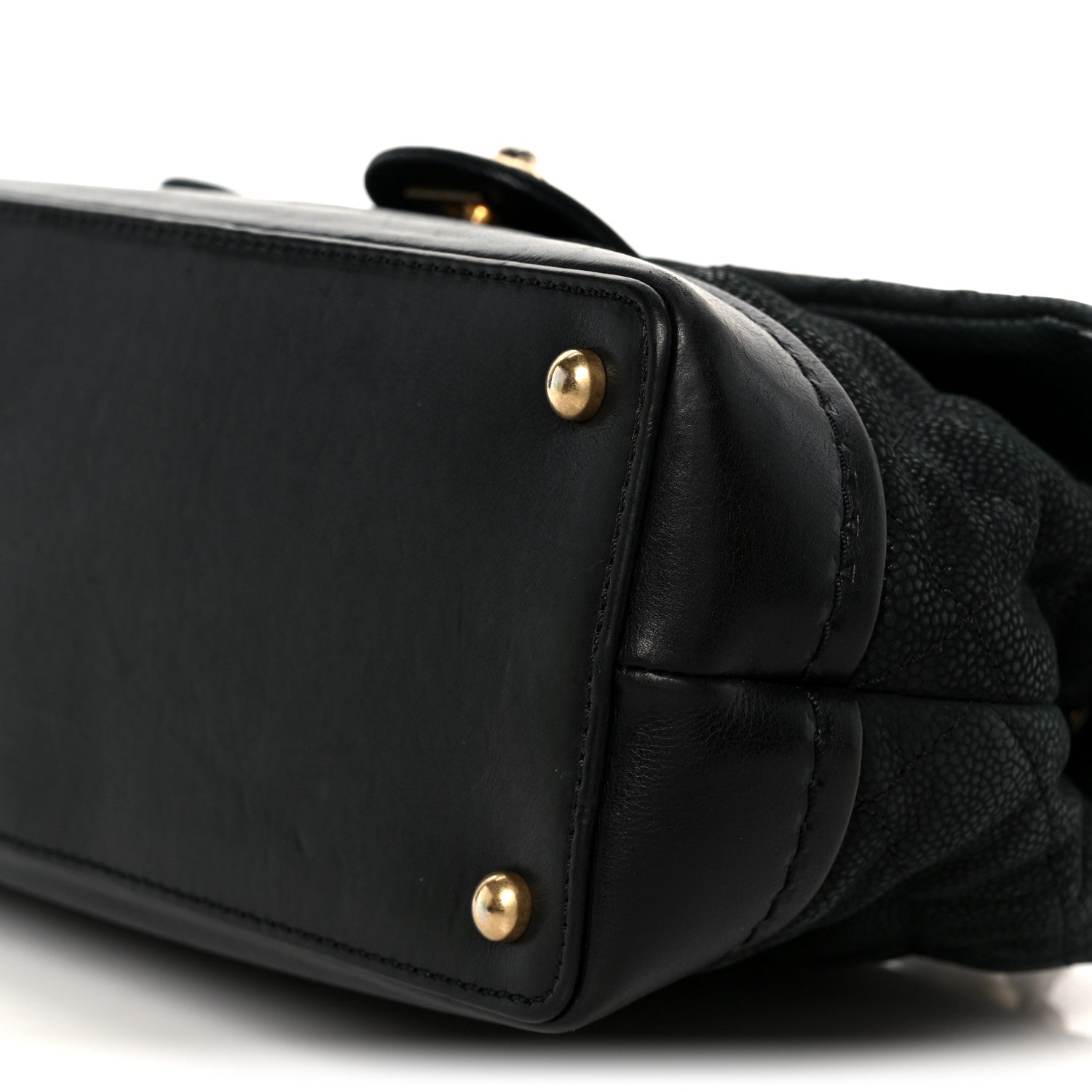 Chanel Iridescent Grained Calfskin Medium Globe Trotter Flap Black 11 of 11