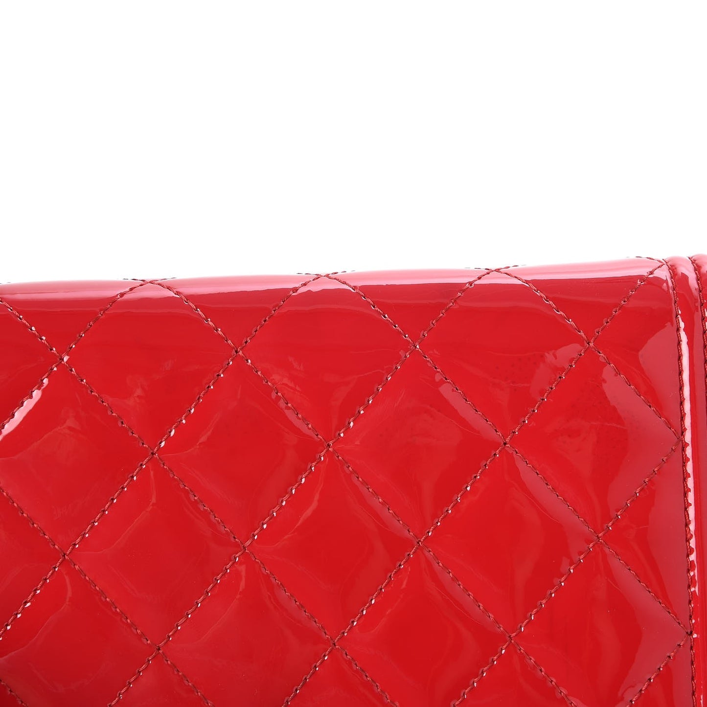 Patent Calfskin Quilted Boy Wallet On Chain WOC Pink