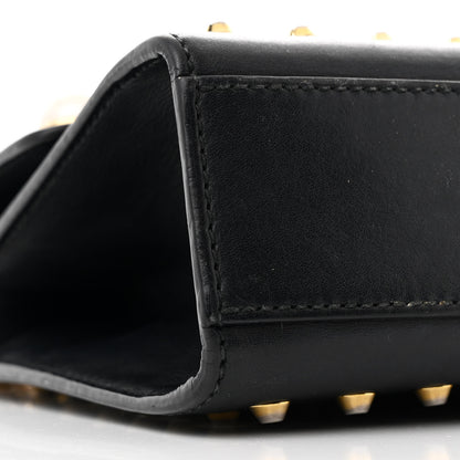 Gucci Calfskin Studded Small Padlock Shoulder Bag Black 9 of 11
