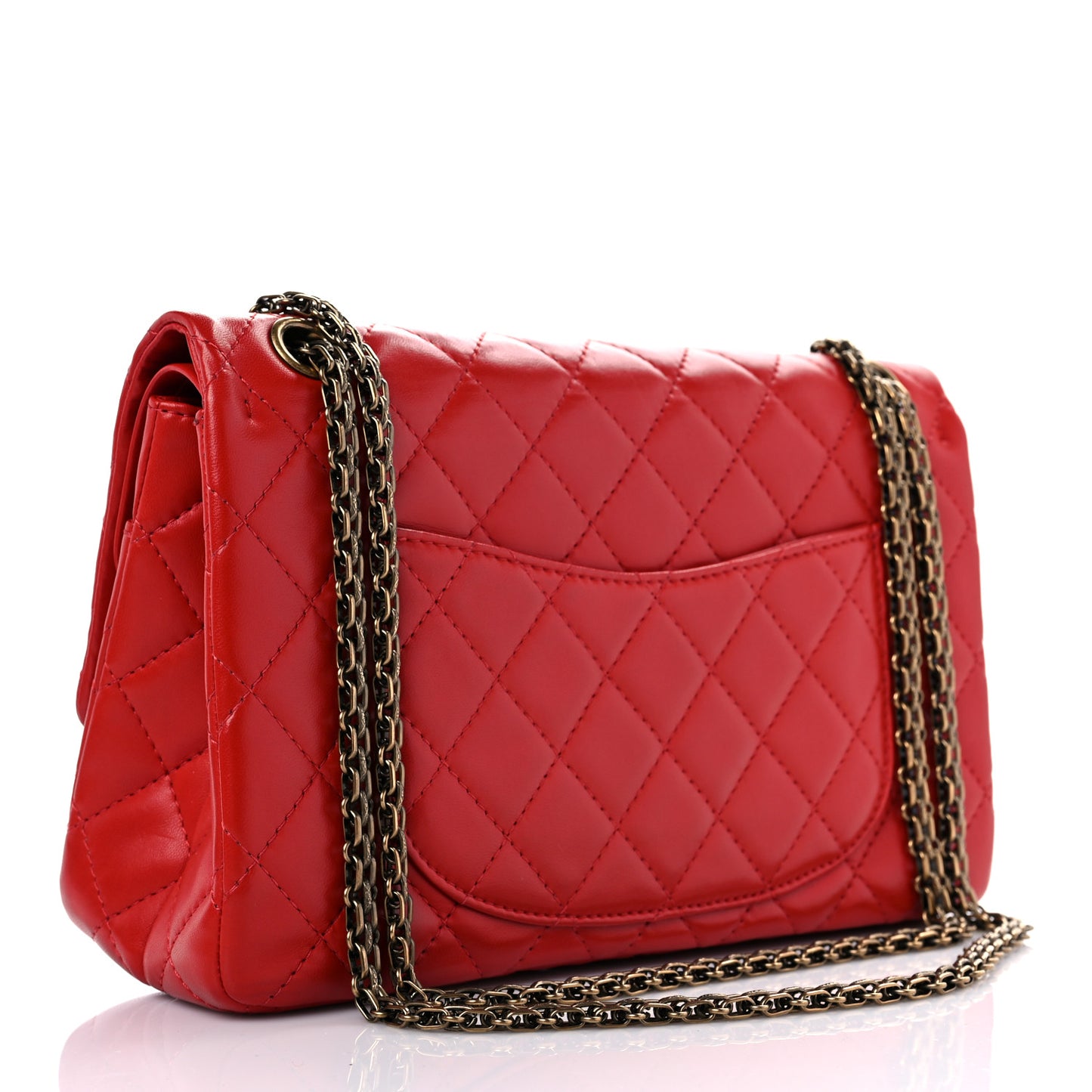 Lambskin Quilted 2.55 Reissue 225 Flap Red