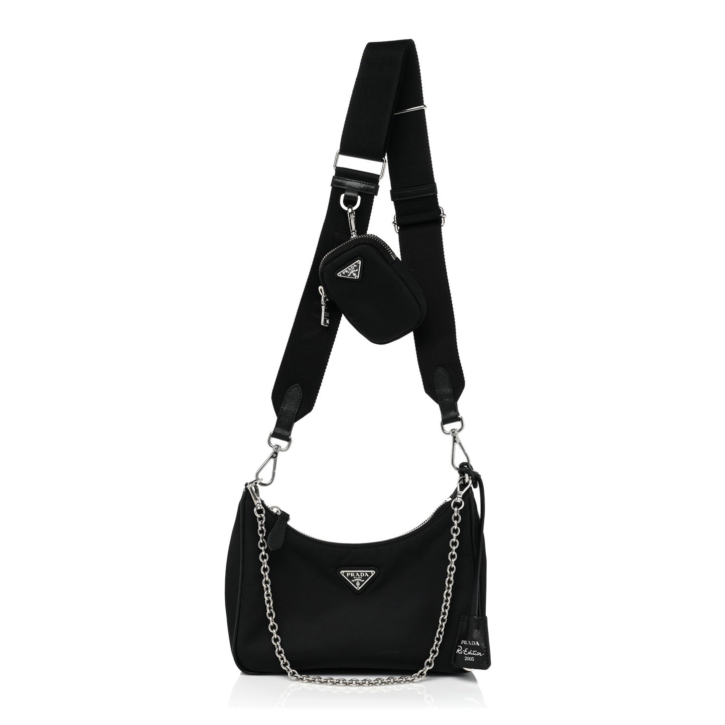 Nylon Re-Edition 2005 Shoulder Bag Black