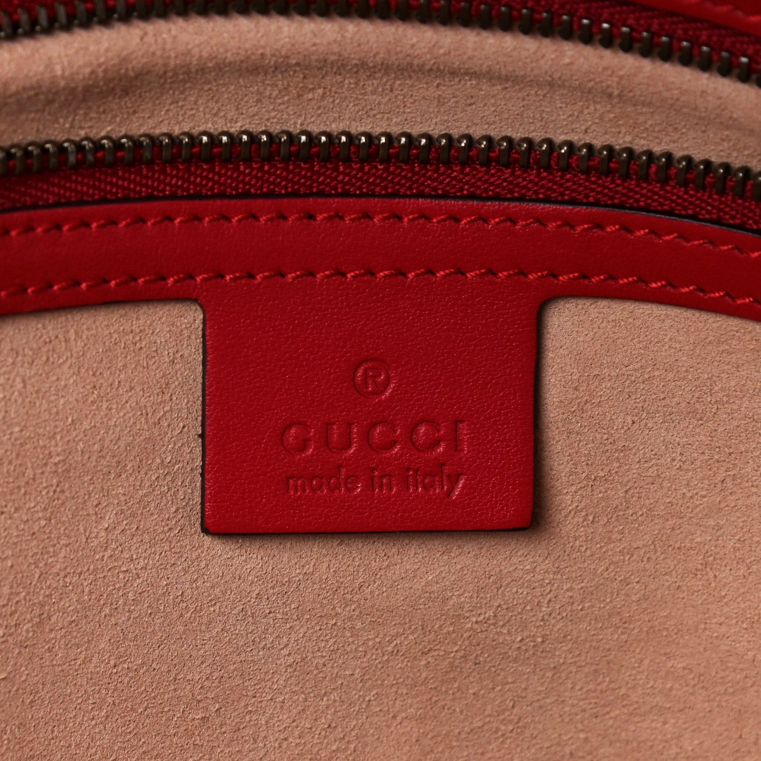 Gucci Calfskin Matelasse Large GG Marmont Shoulder Bag Hibiscus Red 6 of 10