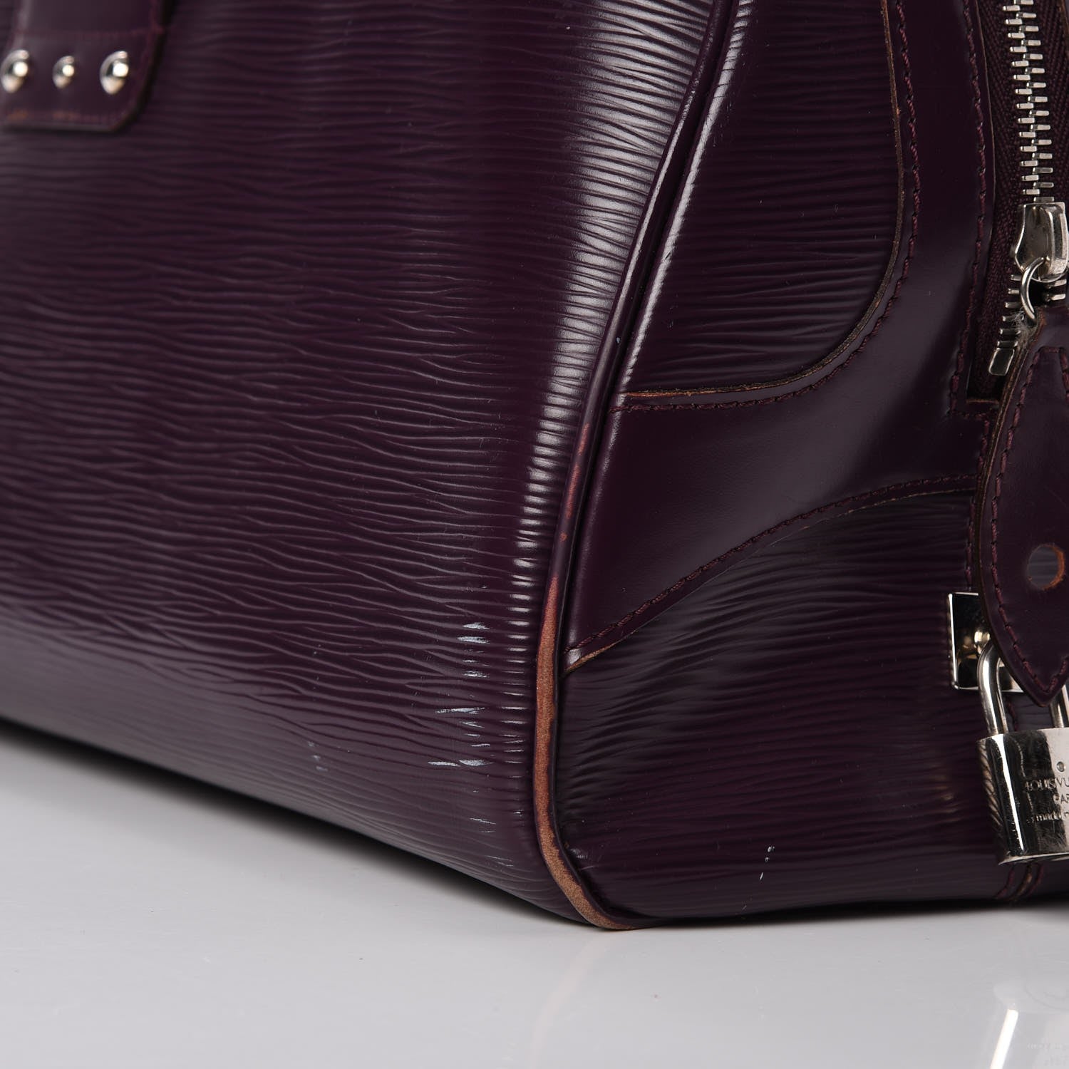 Louis Vuitton Epi Bowling Montaigne GM Cassis 18 of 22