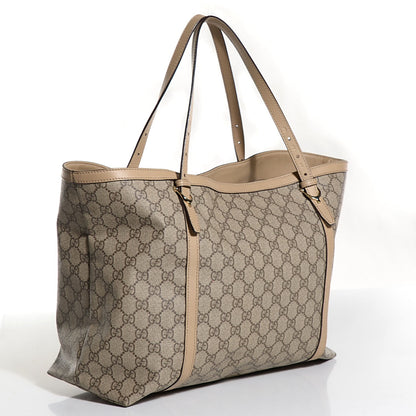 Gucci GG Supreme Monogram Medium Nice Tote Beige 3 of 9