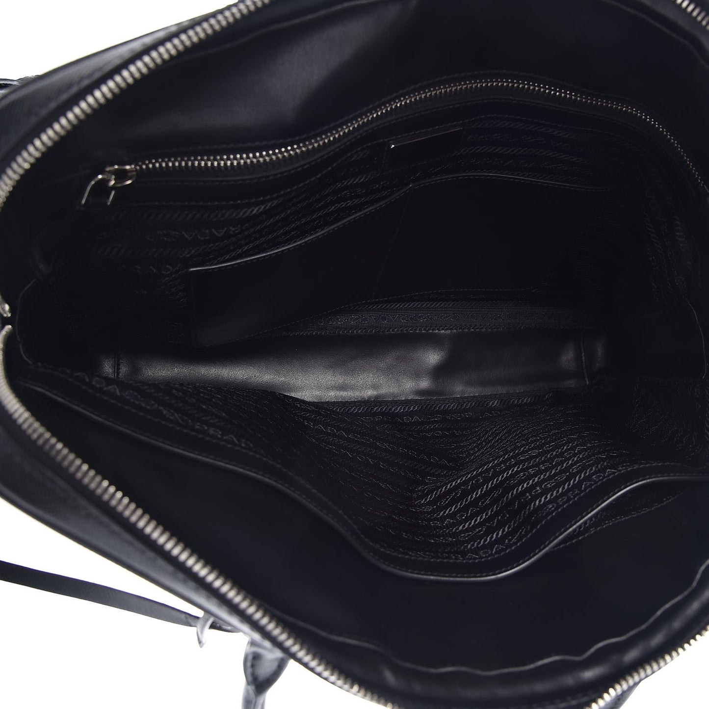 Saffiano Travel Briefcase Black