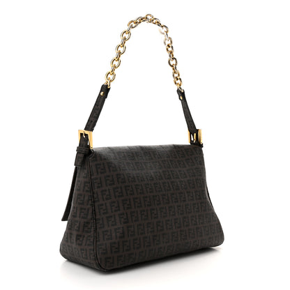 Fendi Zucchino Spalmati Forever Mama Baguette Moro Black 3 of 11