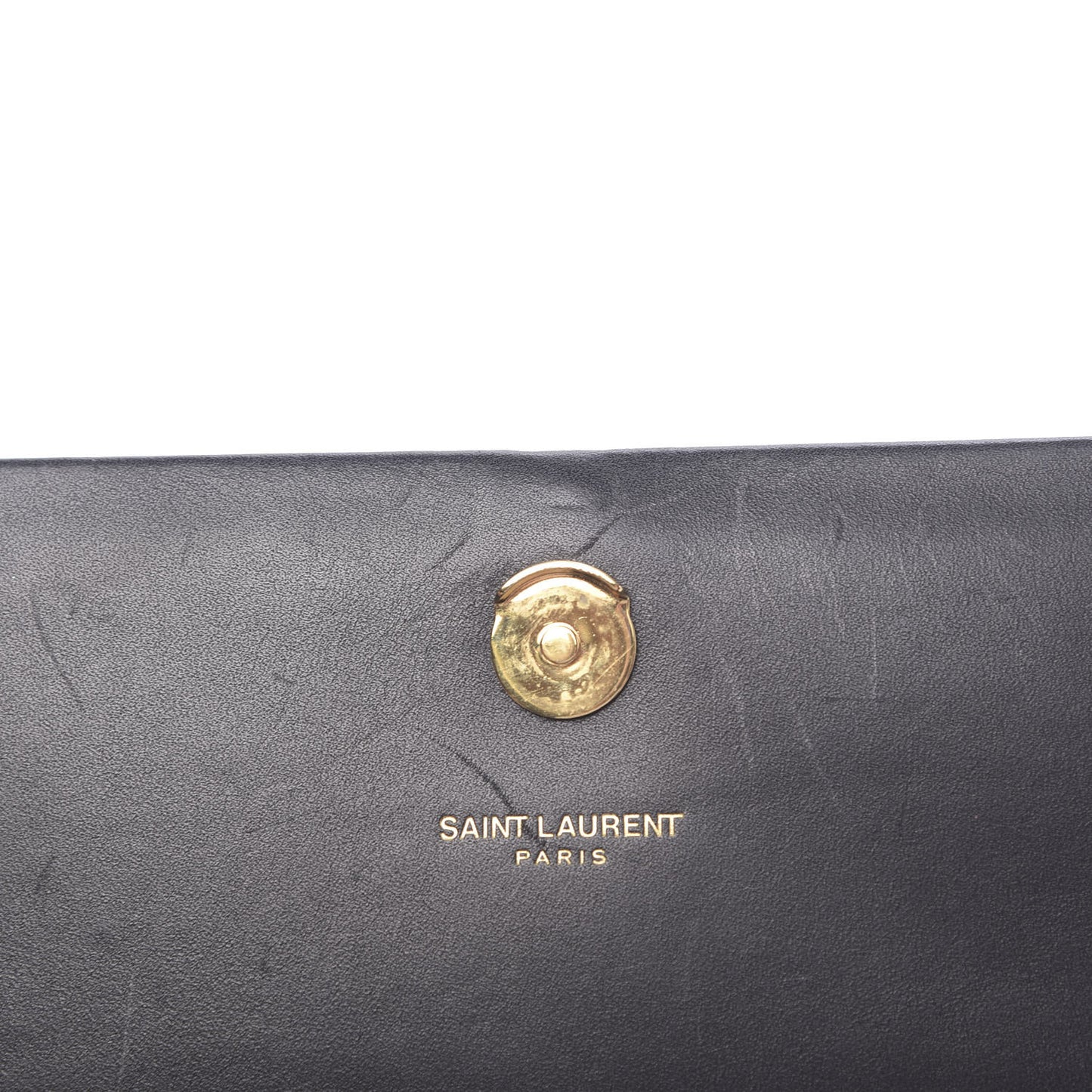 Calfskin Small Classic Monogram Kate Tassel Satchel Black