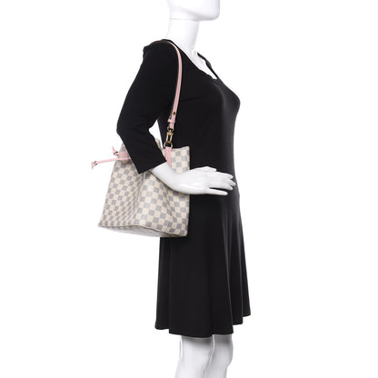 Louis Vuitton Damier Azur Neonoe MM Eau De Rose 2 of 11