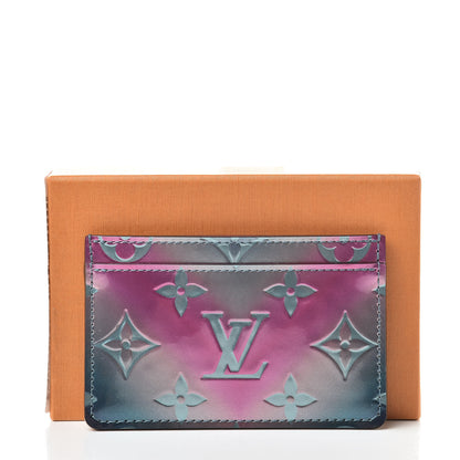 Louis Vuitton Metallic Vernis Card Holder Blue Pink 7 of 7