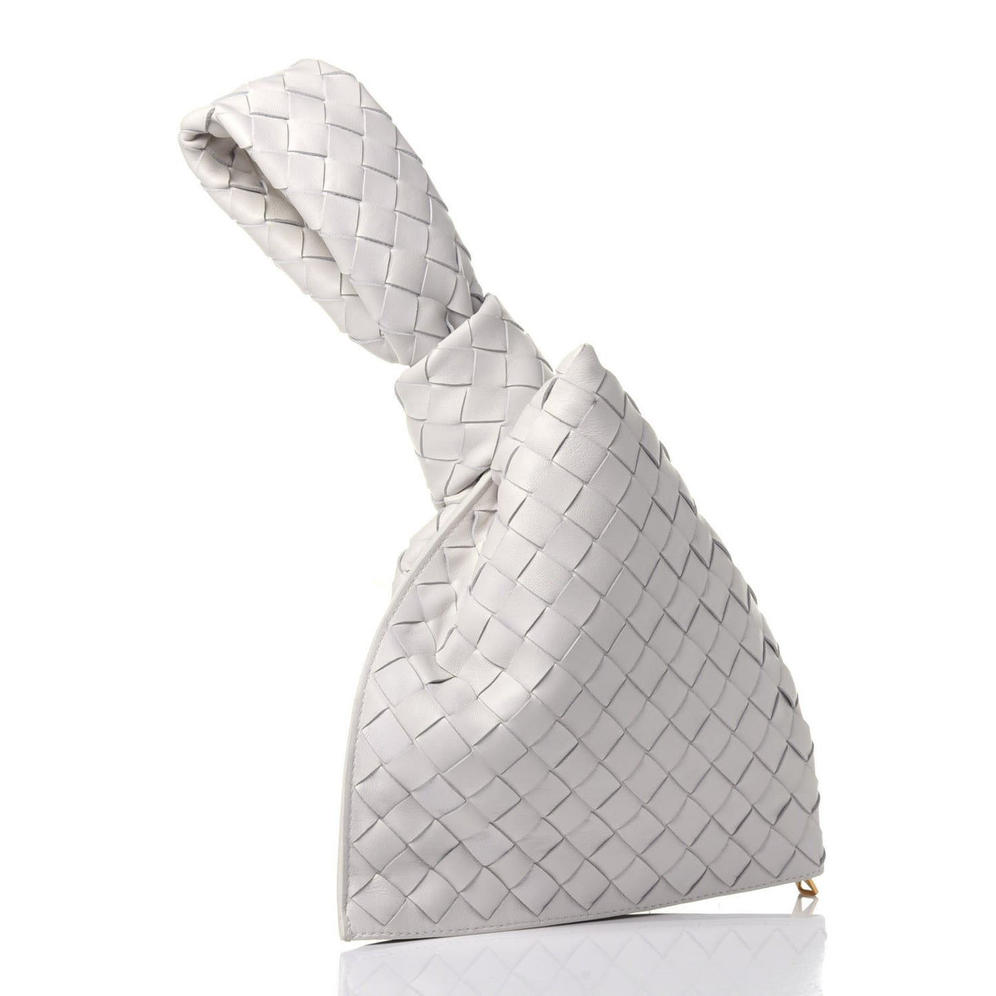 Nappa Intrecciato Mini BV Twist Chalk