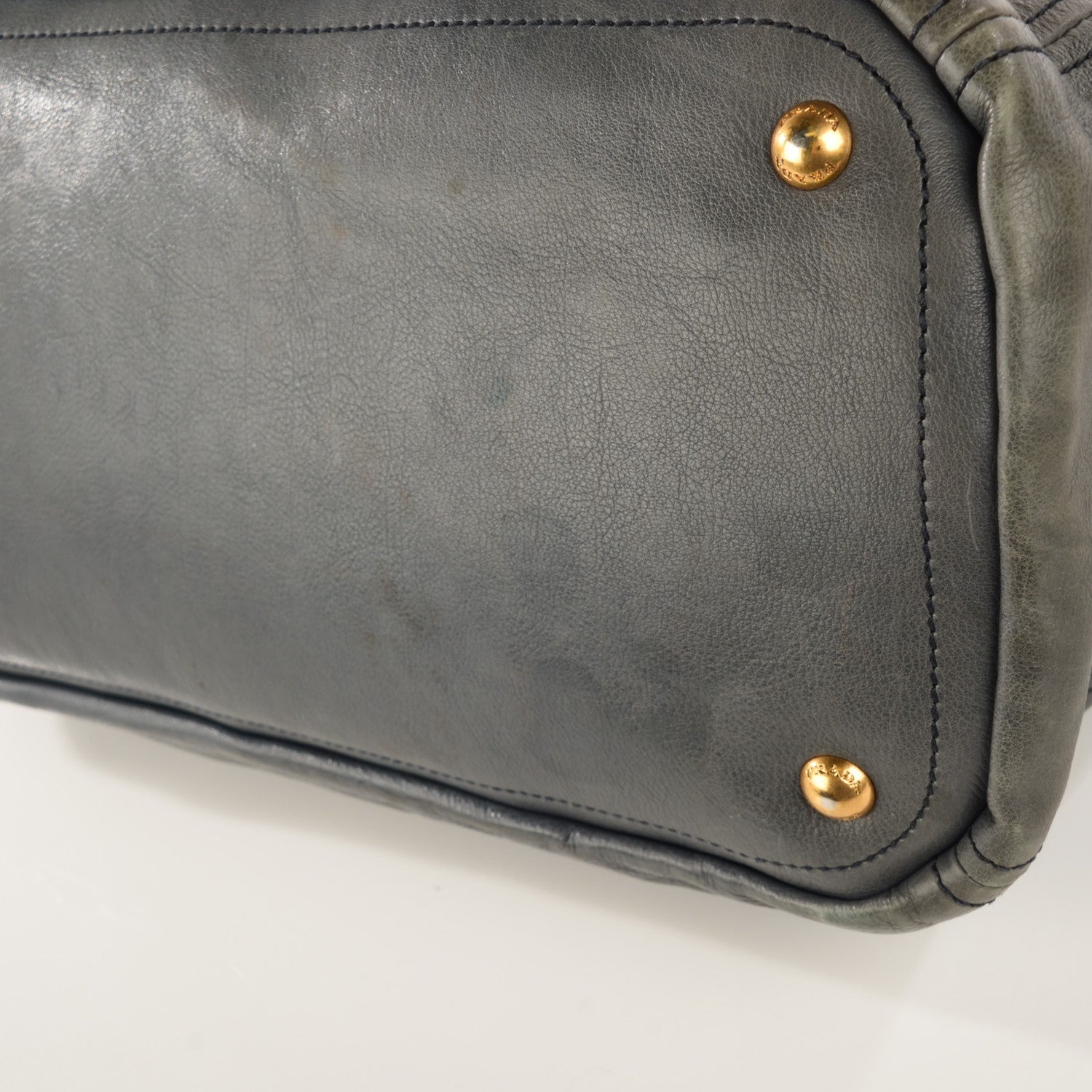 Prada Glace Calf Frame Satchel Avio 8 of 12