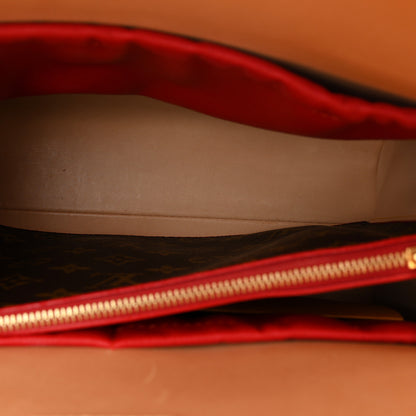 Louis Vuitton Monogram Calf Hair Spikes Iconoclasts Christian Louboutin Tote Red 5 of 9