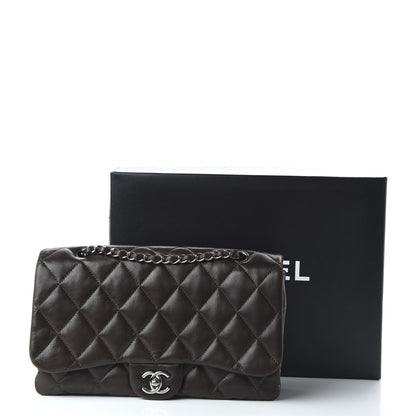 Chanel Lambskin Quilted Large 3 Flap Brown 11 of 11