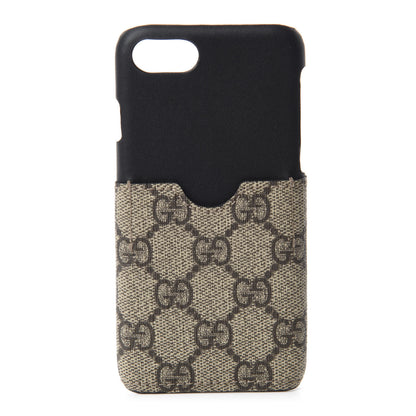 Gucci GG Supreme Monogram iPhone 7 Case Black 1 of 6