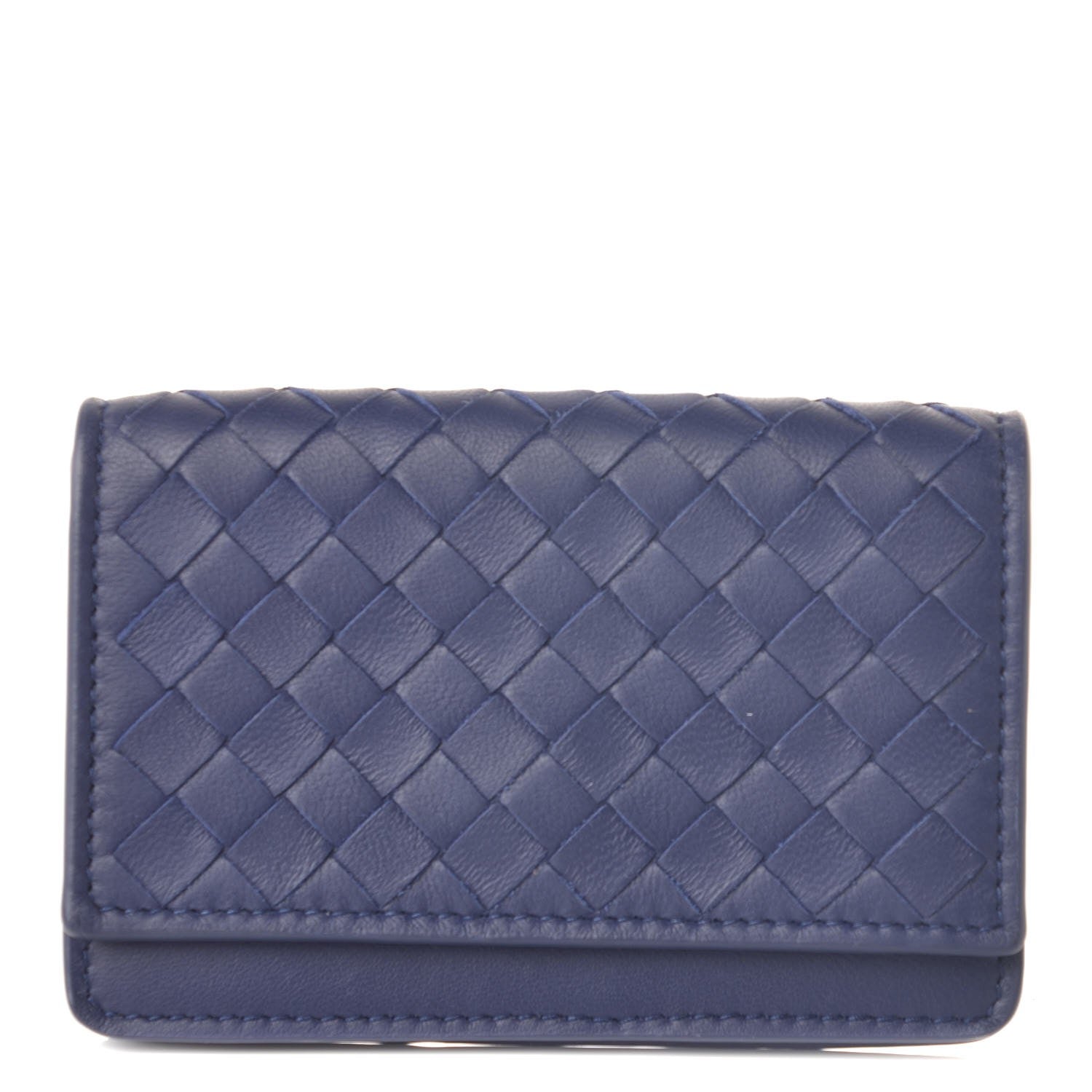 Bottega Veneta Nappa Intrecciato Card Holder Atlantic 1 of 8