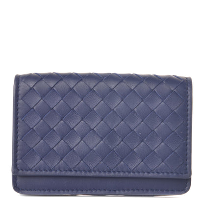 Bottega Veneta Nappa Intrecciato Card Holder Atlantic 1 of 8