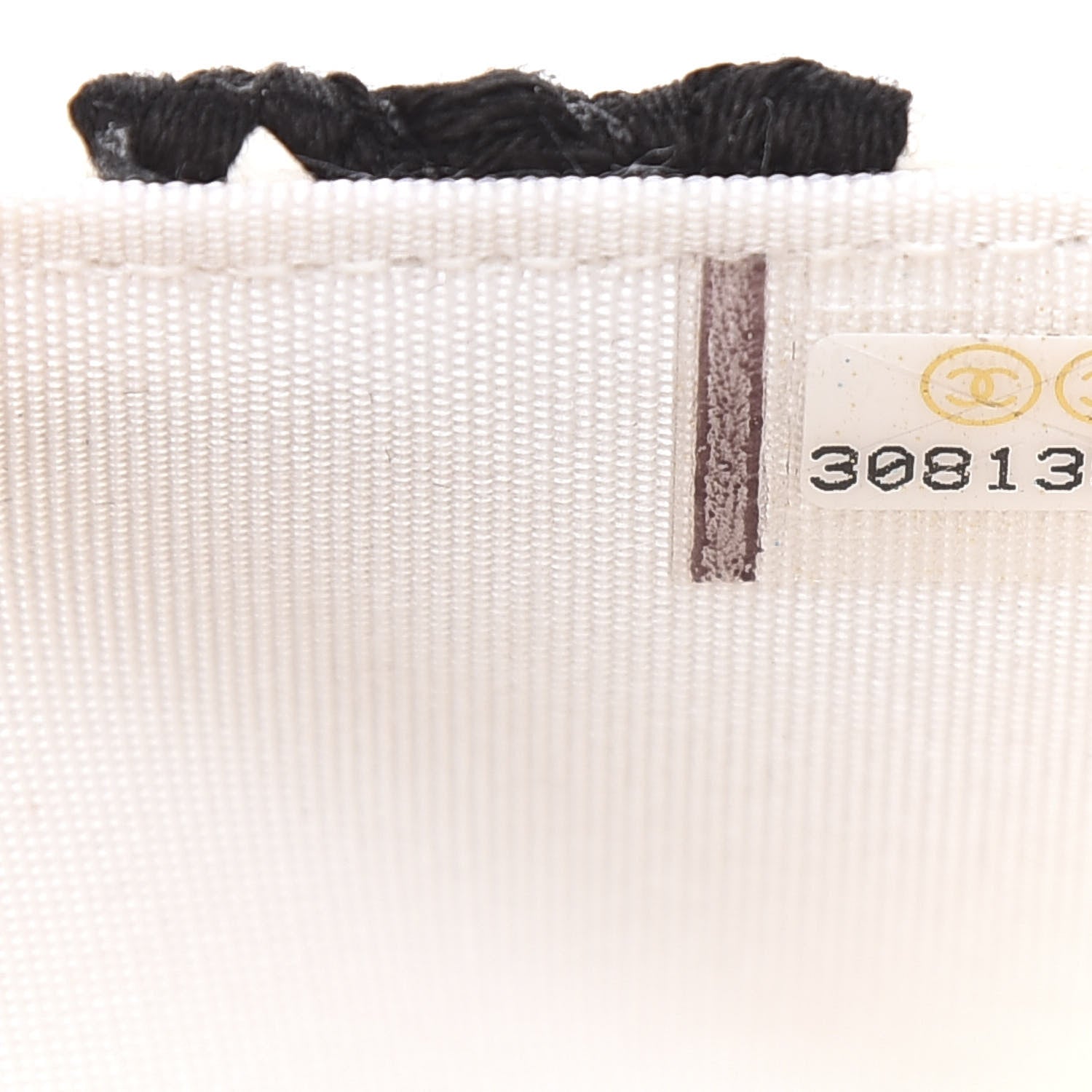 Chanel Calfskin Crochet 19 Wallet On Chain WOC White Black 8 of 12