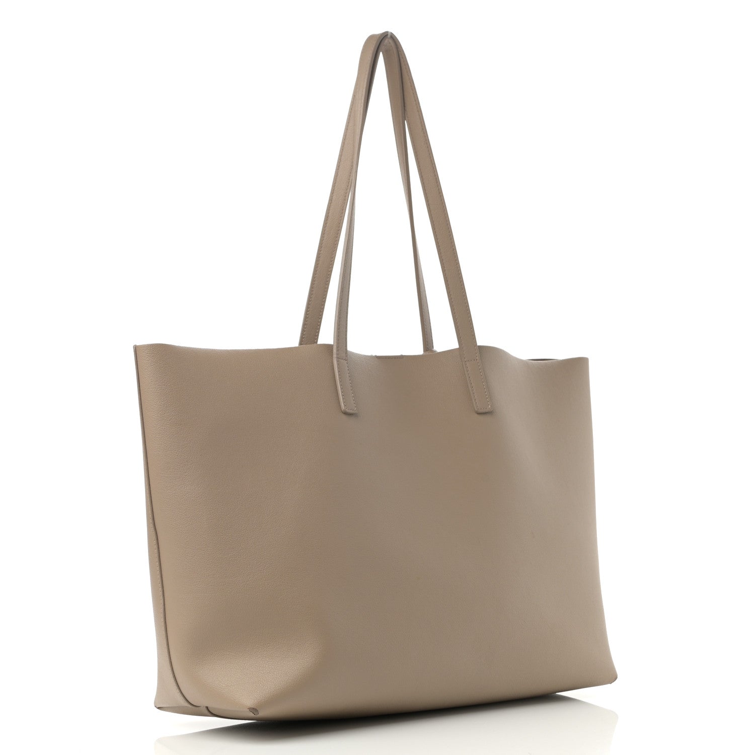 Saint Laurent Calfskin Large Shopping Tote Dark Beige 4 of 16