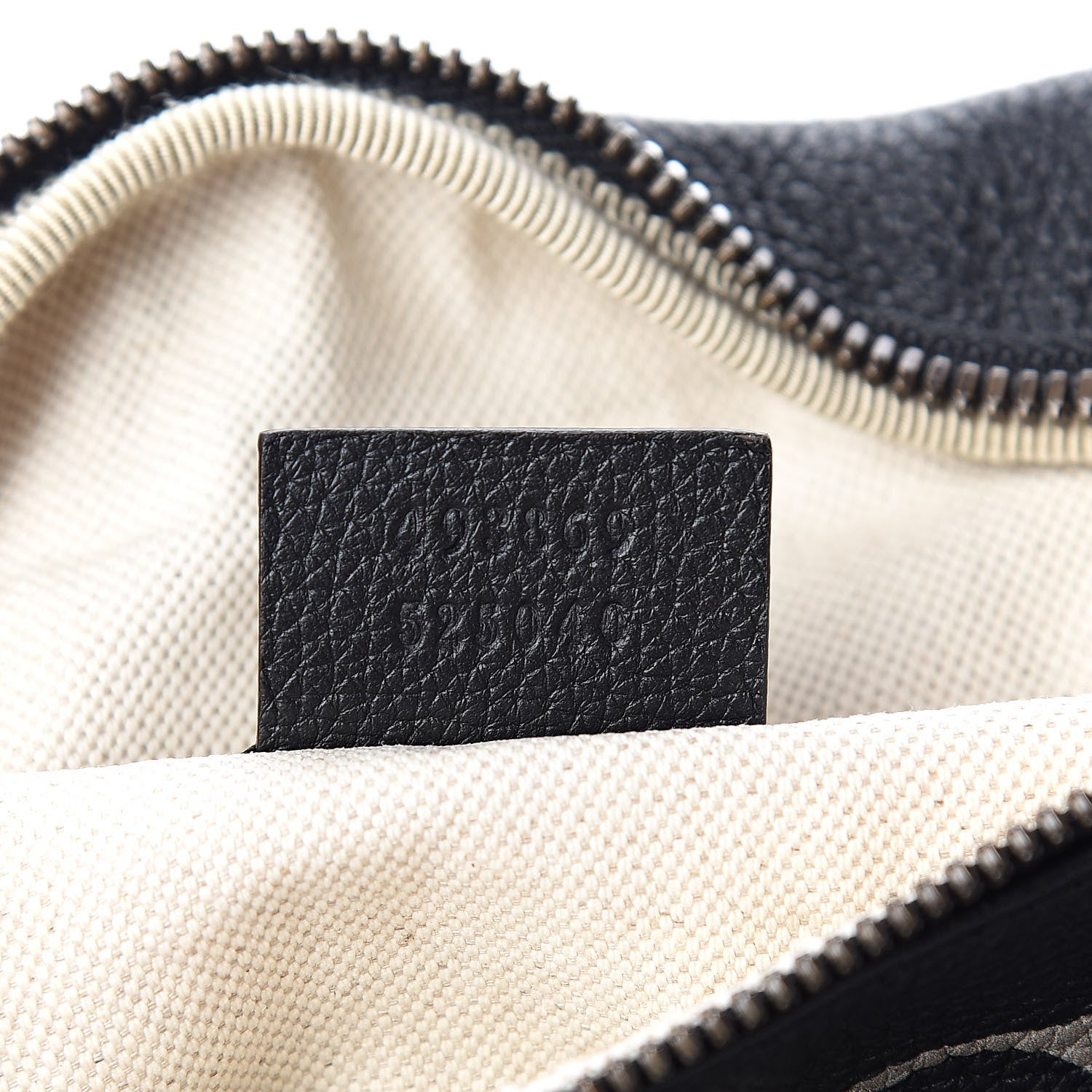 Gucci Grained Calfskin Logo Belt Bag Black 7 of 11