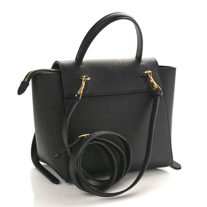 Celine Grained Calfskin Nano Belt Bag Black 3 of 7