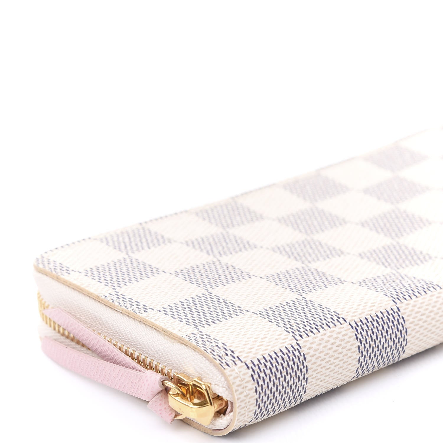 Louis Vuitton Damier Azur Clemence Wallet Rose Ballerine 5 of 9