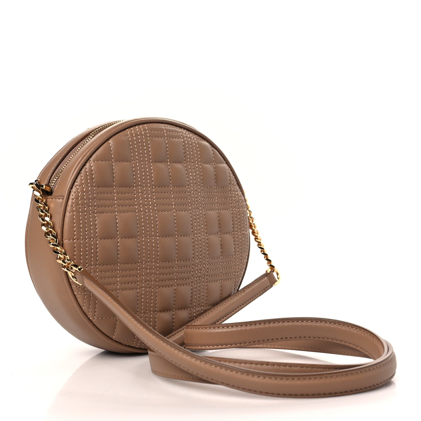 Lambskin Quilted New Louise Bag Camel
