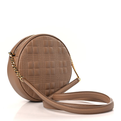 Burberry Lambskin Quilted New Louise Bag Camel 3 of 9