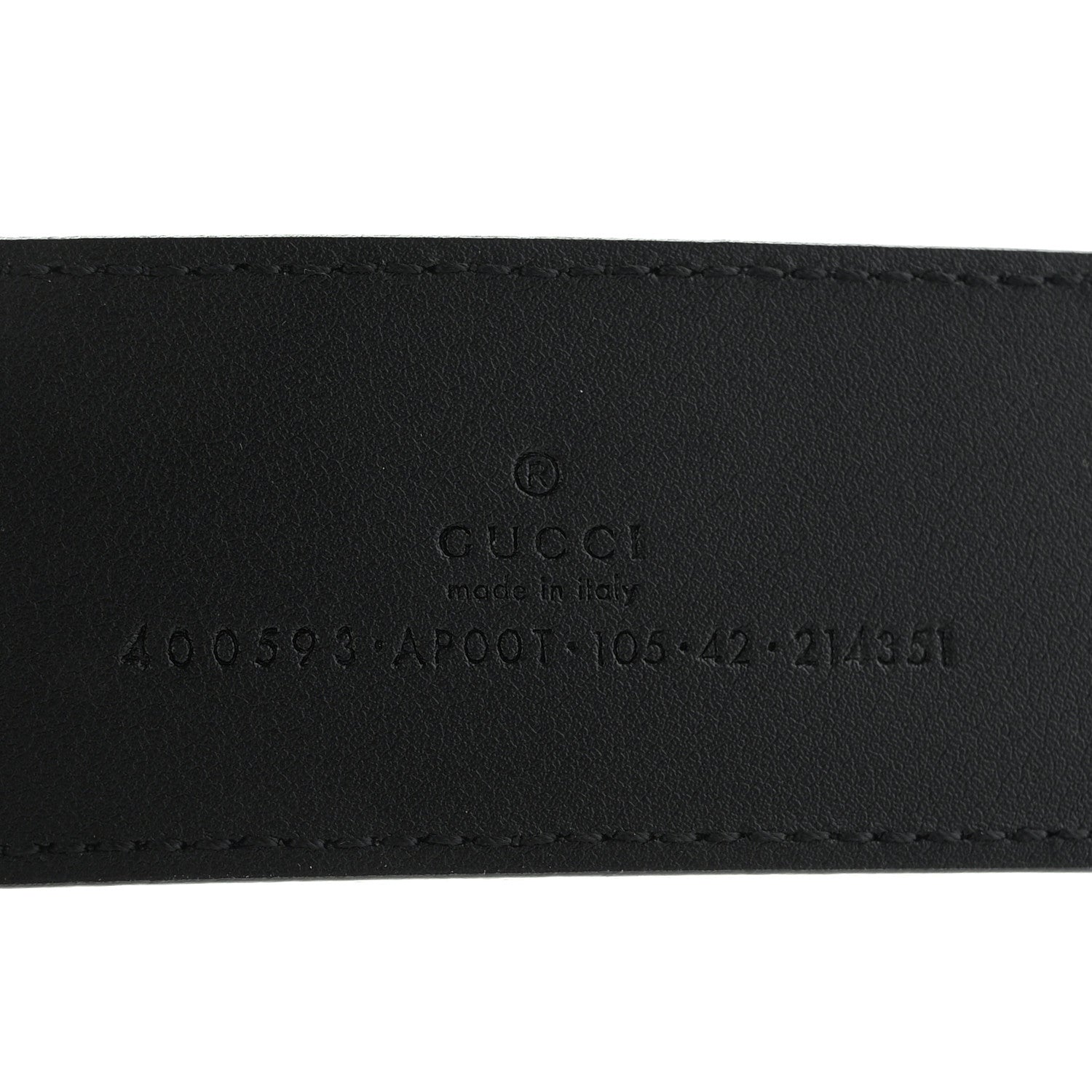 Gucci Calfskin Double G 40mm Belt 105 42 Black 3 of 6