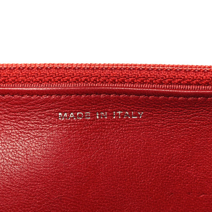 Chanel Lambskin Quilted Wallet On Chain WOC Red 7 of 11