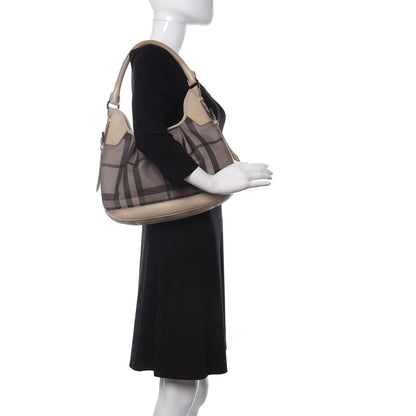 Burberry Smoked Check Brooklyn Hobo Trench 2 of 11