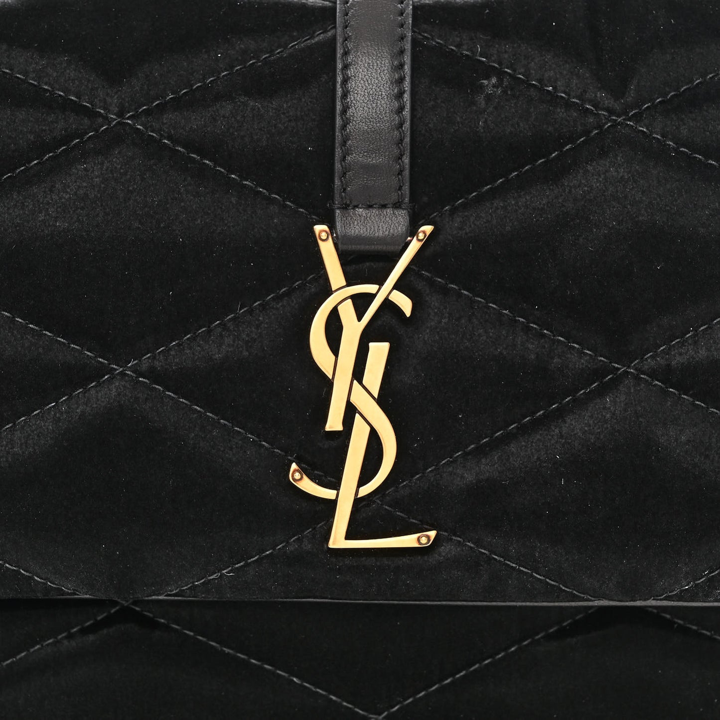 Satin Quilted Le 57 Diamond Shoulder Bag Black