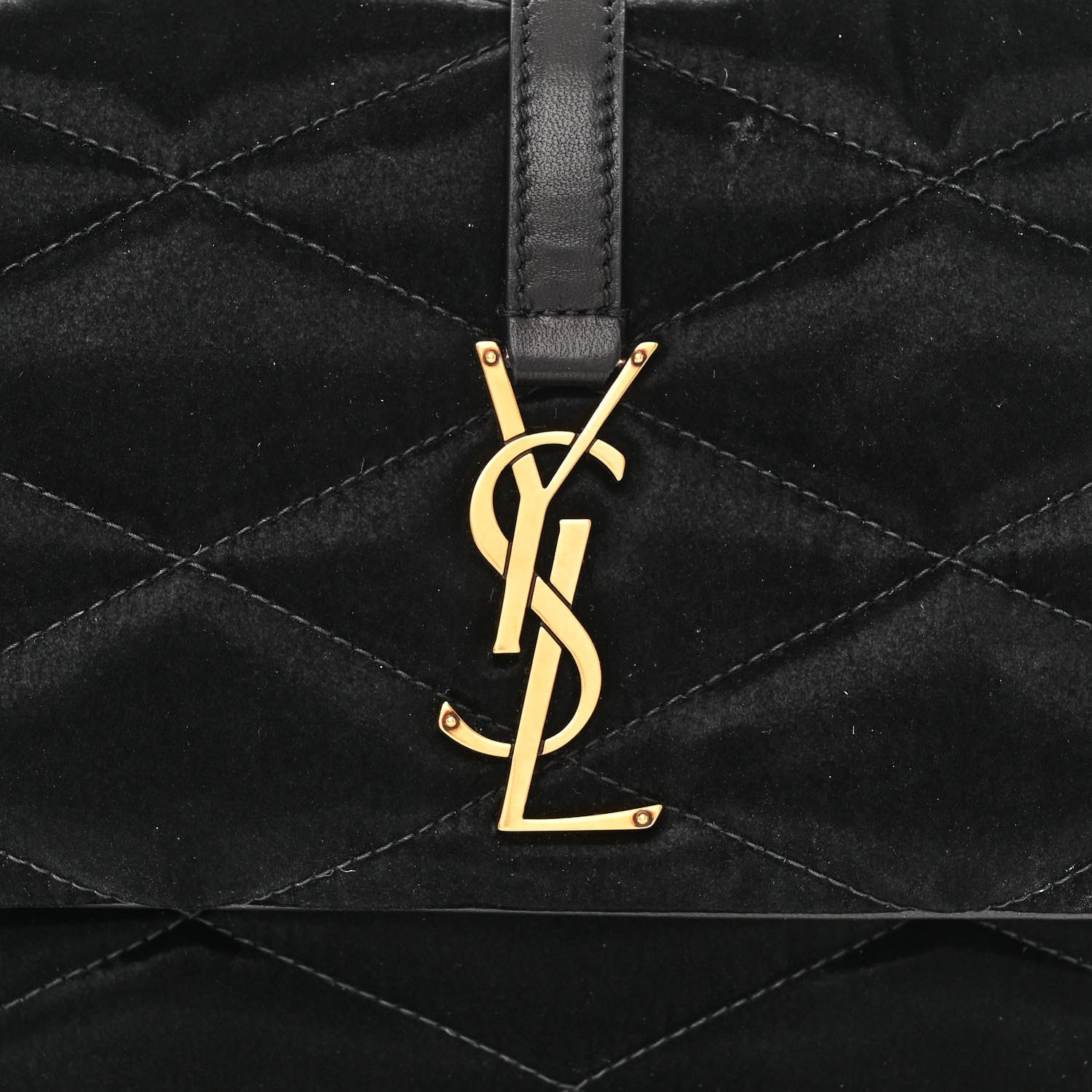 Saint Laurent Satin Quilted Le 57 Diamond Shoulder Bag Black 8 of 10